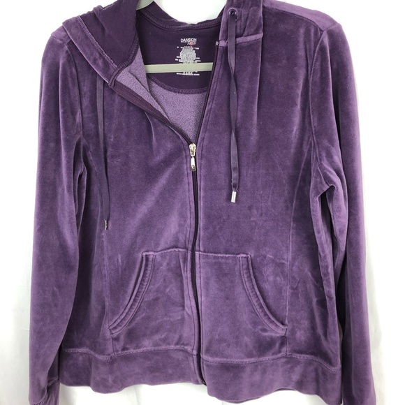 Danskin Now Other - Danskin Now, L (12), deep purple velour Hoodie